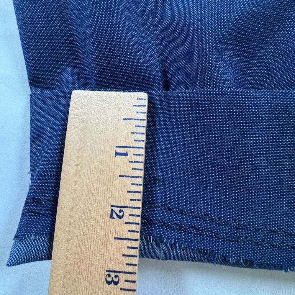 Jos A Bank Traveler Travel Tech Suit 46R Blue Slim Fit Wool Blend Pants 38x28